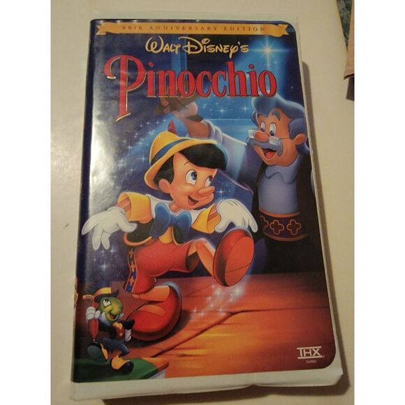 PINOCCHIO - VHS - Clam Shell Cover - Walt Disney's 60th Anniversary - Picture 1 of 4
